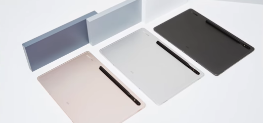 three tablets of white, black, and rose gold colors on a white table